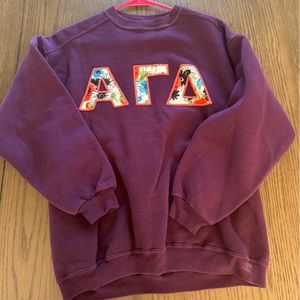 Alpha Gamma Delta Embroidered Sweatshirt | AGD | ΑΓΔ